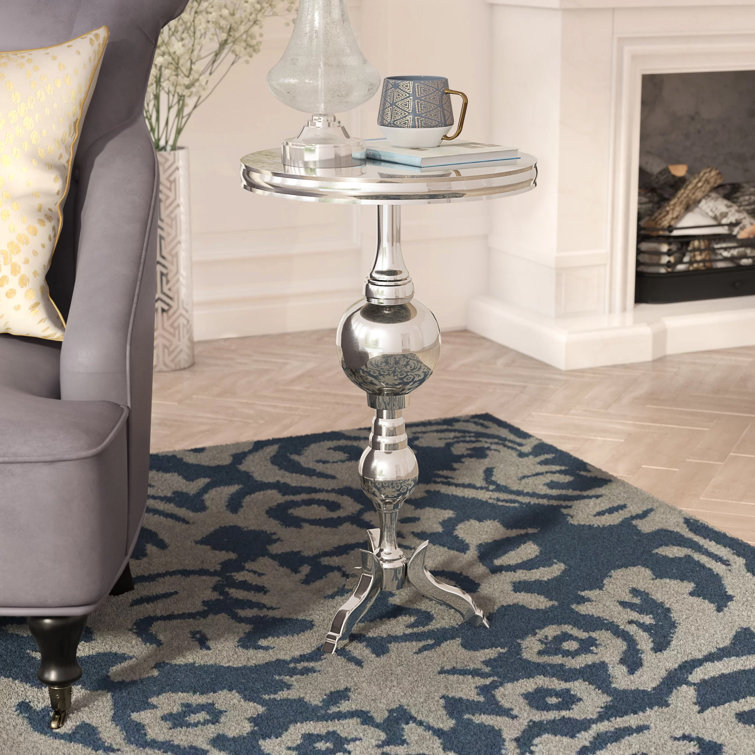 Mercer41 Lareau 26.5'' Tall Pedestal End Table & Reviews Wayfair